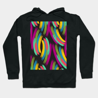 Colorful Brush pattern Hoodie